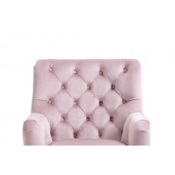 Clara Button Chair Pink